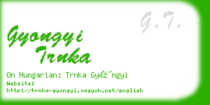 gyongyi trnka business card